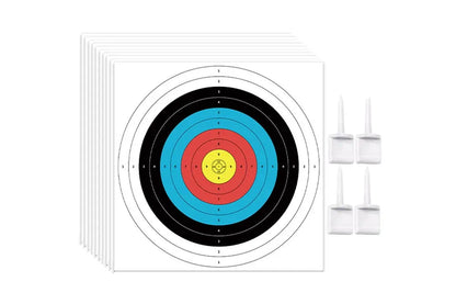30Pcs Archery Targets Paper 10 Ring Bow Arrow Targets Face V1308-DSZKI-51
