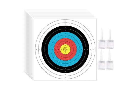 30Pcs Archery Targets Paper 10 Ring Bow Arrow Targets Face V1308-DSZKI-51