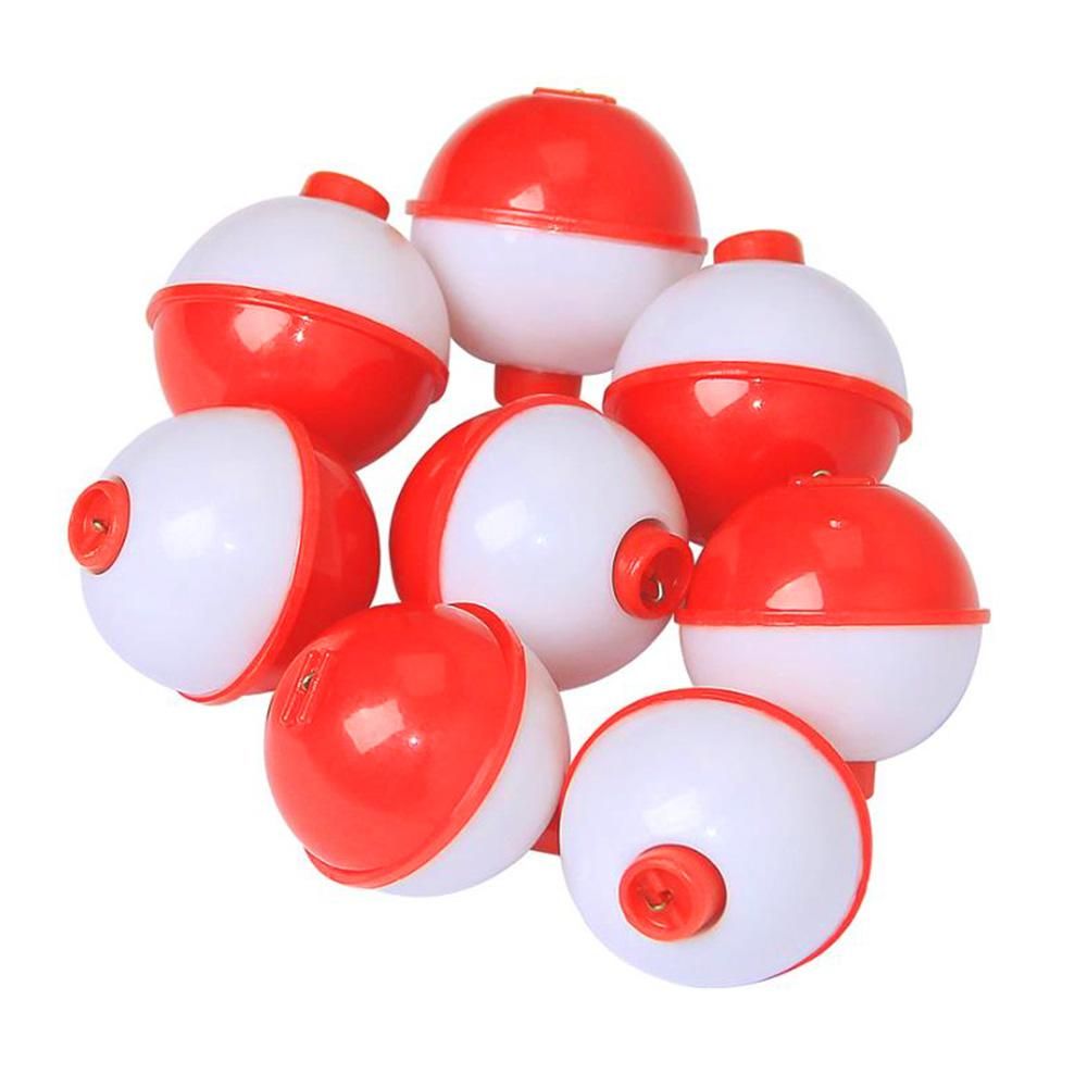 30 Pcs 1.25 Inch Red White Ball Floats Fishing Bobbers V1308-DSZKI-511