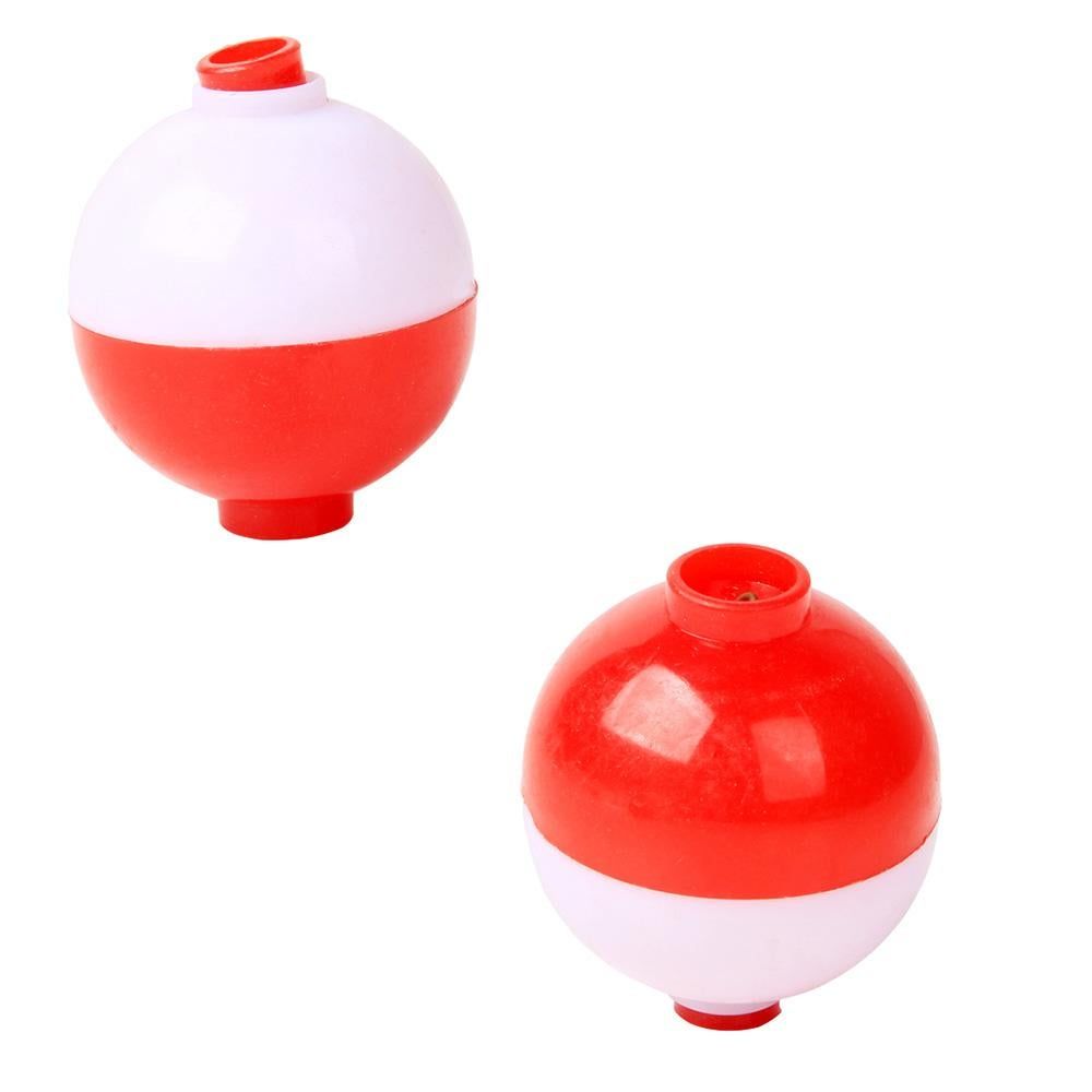 30 Pcs 1.25 Inch Red White Ball Floats Fishing Bobbers V1308-DSZKI-511