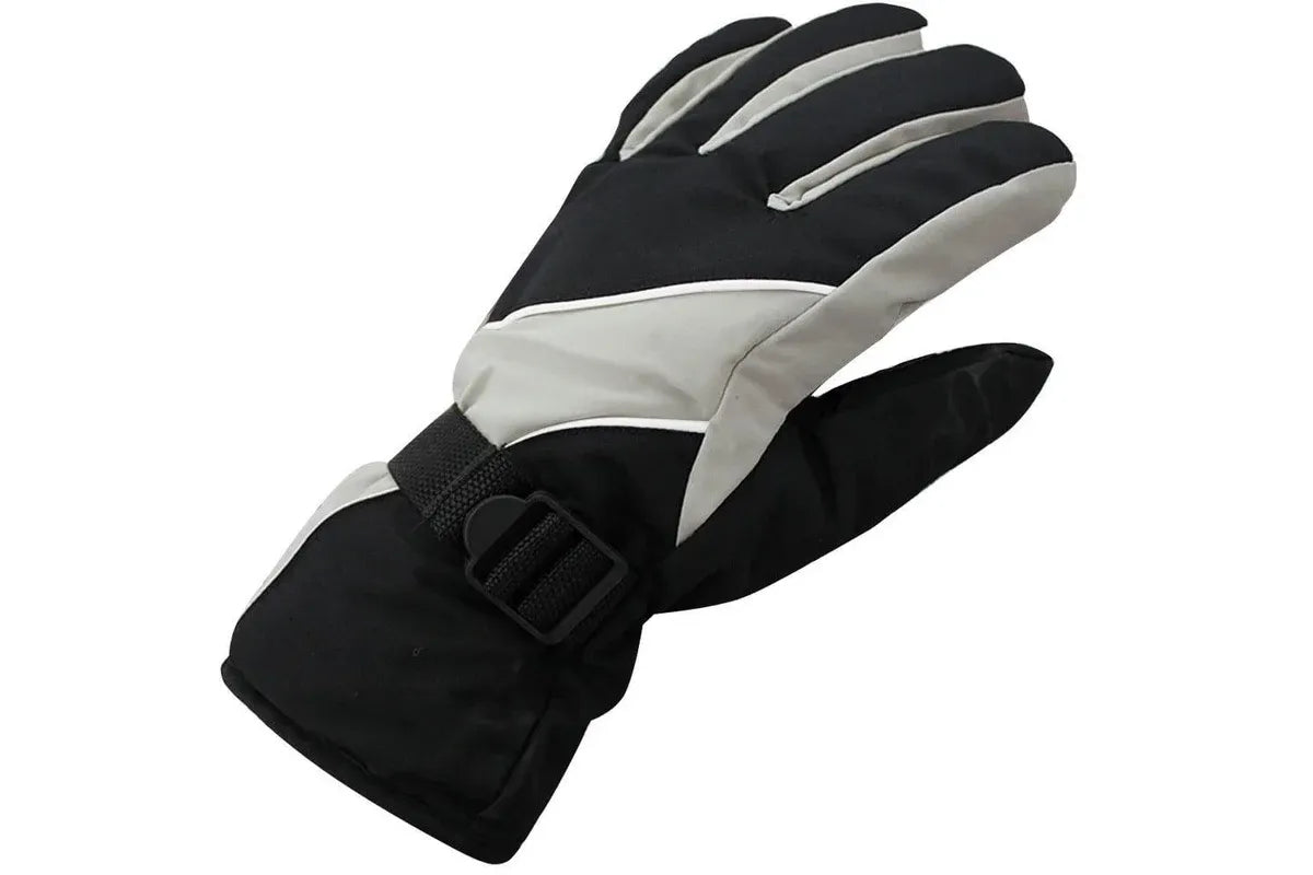 Men's Adult Windproof Rainproof Anti-Slip Ski Gloves, Warm (Grey) V1308-DSZKI-516