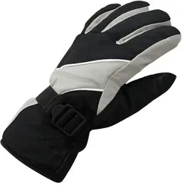 Men's Adult Windproof Rainproof Anti-Slip Ski Gloves, Warm (Grey) V1308-DSZKI-516