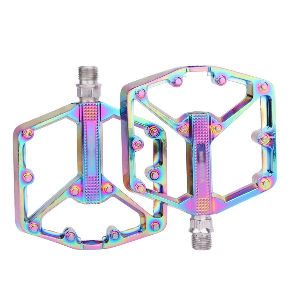 Mountain Bike Pedals Aluminum Alloy 9/16" (Colorful) V1308-DSZKI-519