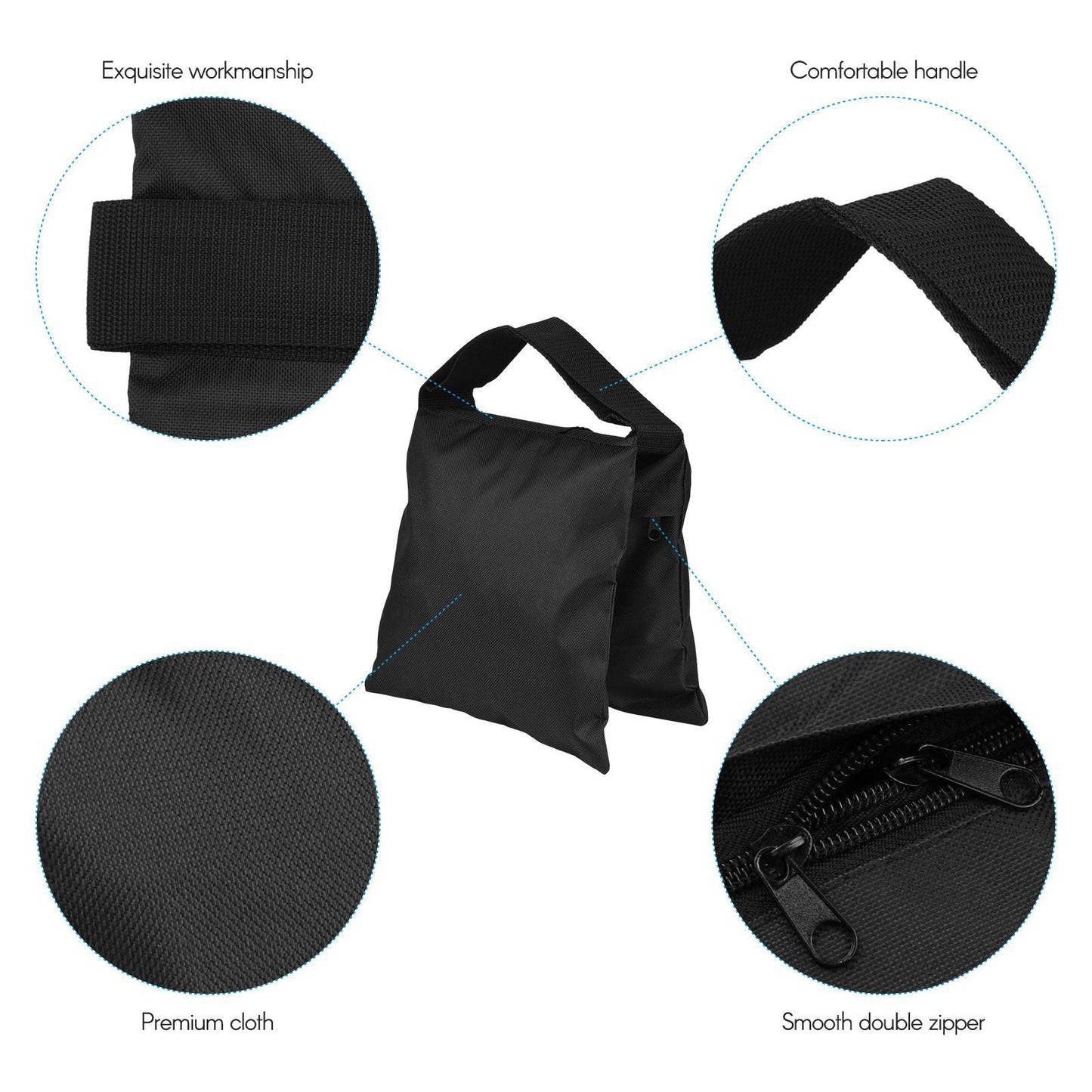 Photography Sandbag Tripod Weight Sandbag Oxford Cloth Material 6 Pack V1308-DSZKI-521