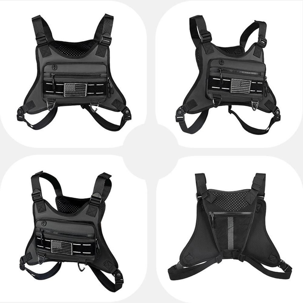 Running Chest Bag Reflective (Black) V1308-DSZKI-522