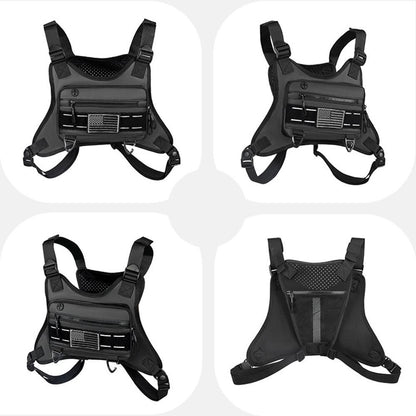 Running Chest Bag Reflective (Black) V1308-DSZKI-522