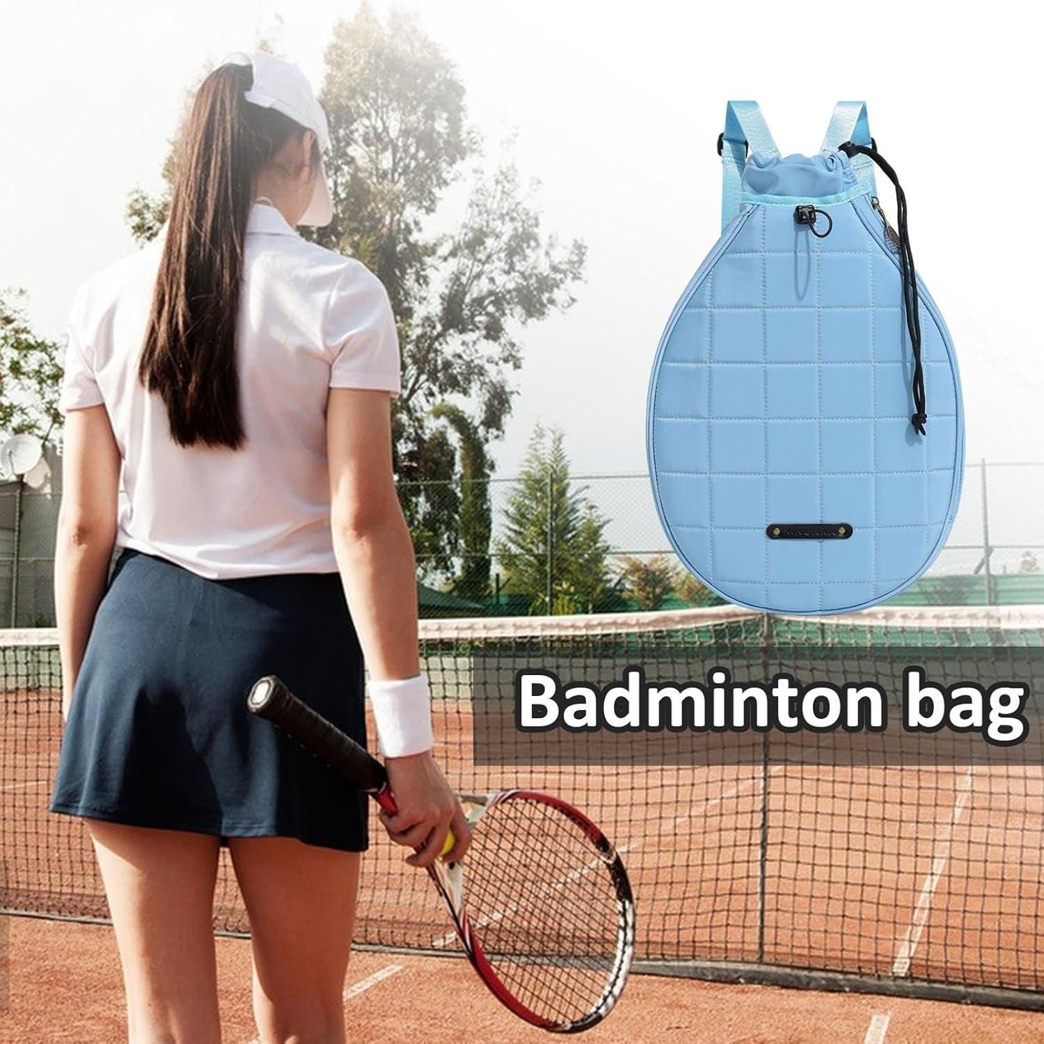 Tennis Racket Backpack Single Shoulder Badminton Bag Multi-Functional Paddle and Ball Bag V1308-DSZKI-524
