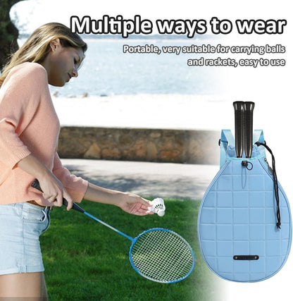 Tennis Racket Backpack Single Shoulder Badminton Bag Multi-Functional Paddle and Ball Bag V1308-DSZKI-524