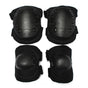 4 Pcs Tactical Sports Knee Elbow Protective Pads BLACK V1308-DSZKI-526