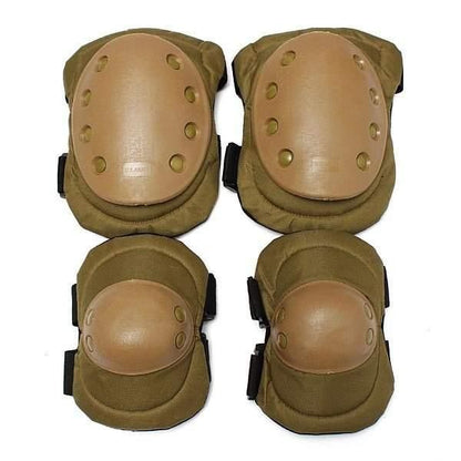4 Pcs Tactical Sports Knee Elbow Protective Pads BLACK V1308-DSZKI-526
