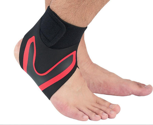 A Pair of Sports Ankle Sleeve Compression Anti-sprain Protection Socks Outdoor Sports Climbing Equipment-Red M V1308-DSZKI-528-2
