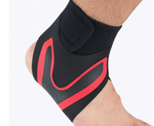 A Pair of Sports Ankle Sleeve Compression Anti-sprain Protection Socks Outdoor Sports Climbing Equipment-Red V1308-DSZKI-528-4