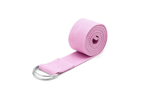 Sport Yoga Stretch Strap D-Ring Belt Gym Waist Leg Fitness 180Cm Adjustable Belt Pink V1308-DSZKI-536-1