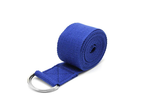 Sport Yoga Stretch Strap D-Ring Belt Gym Waist Leg Fitness 180Cm Adjustable Belt Blue V1308-DSZKI-536-3