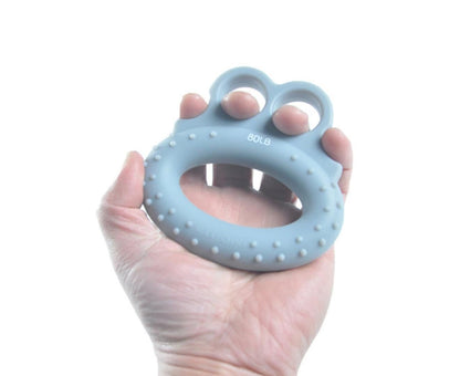 Strength Trainer Frog Points Finger Grip Ring Hand Grip Finger Strengtheners Grey 80Lb V1308-DSZKI-537-3