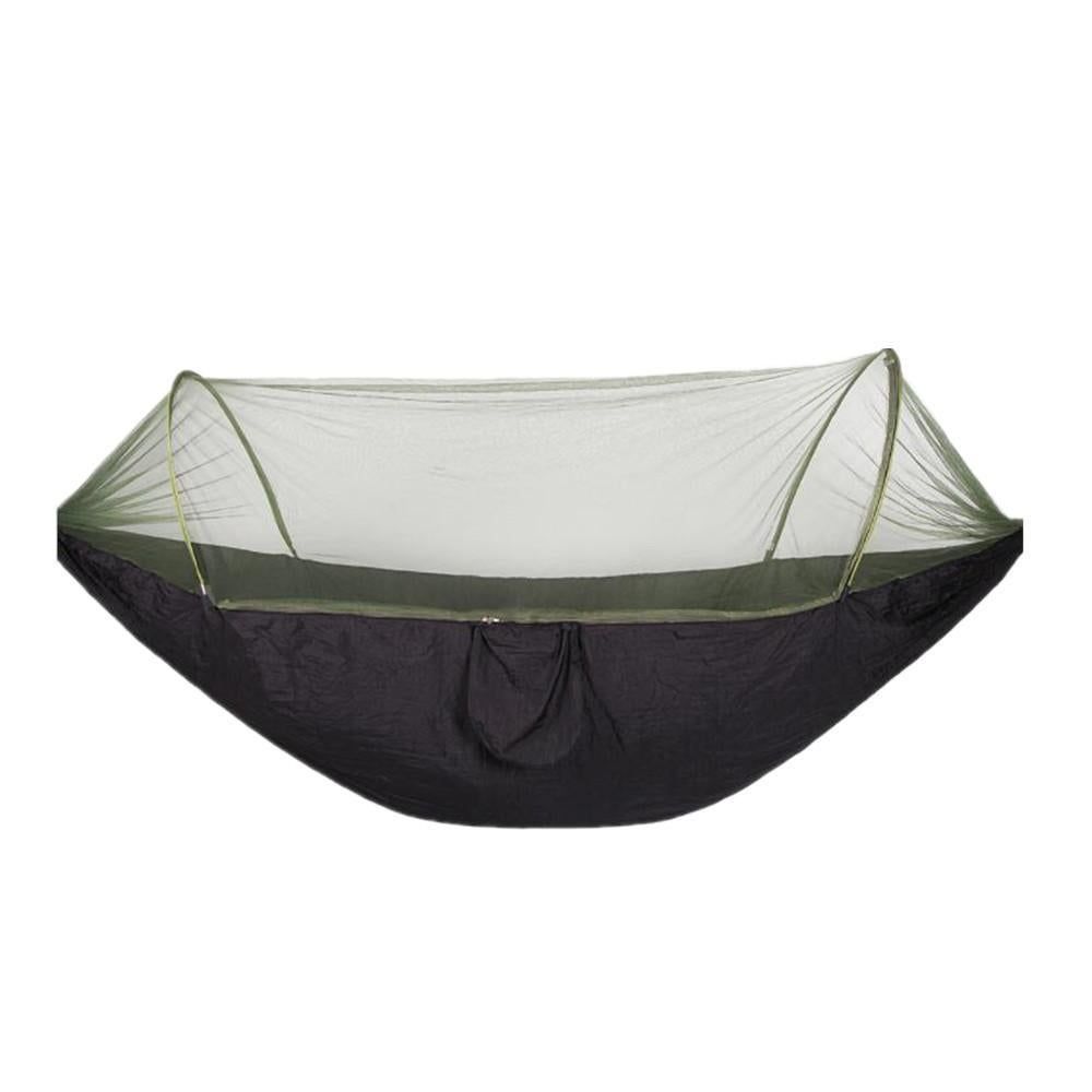 Portable Outdoor Camping Full-automatic Nylon Parachute Hammock with Mosquito Nets V1308-DSZKI-540