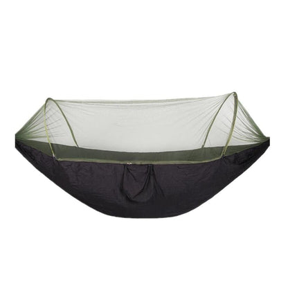 Portable Outdoor Camping Full-automatic Nylon Parachute Hammock with Mosquito Nets V1308-DSZKI-540