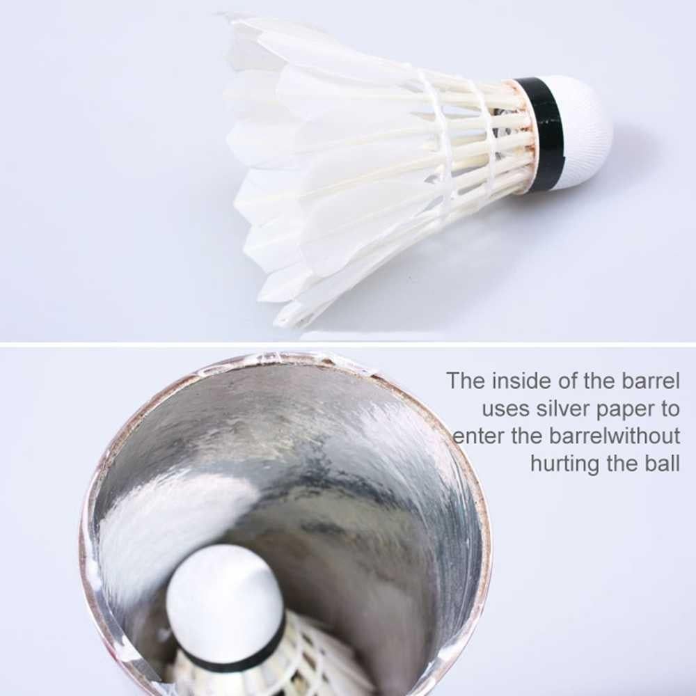 12 PCS Duck Feather Badminton Training Ball V1308-DSZKI-541