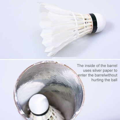 12 PCS Duck Feather Badminton Training Ball V1308-DSZKI-541