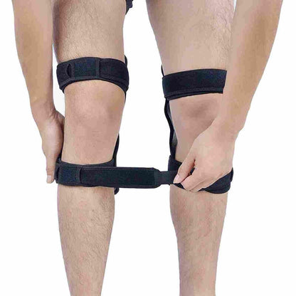 1 Pair Spring Knee Support Patella Booster Adjustable Joint Brace Pad Sports Training Protector V1308-DSZKI-542