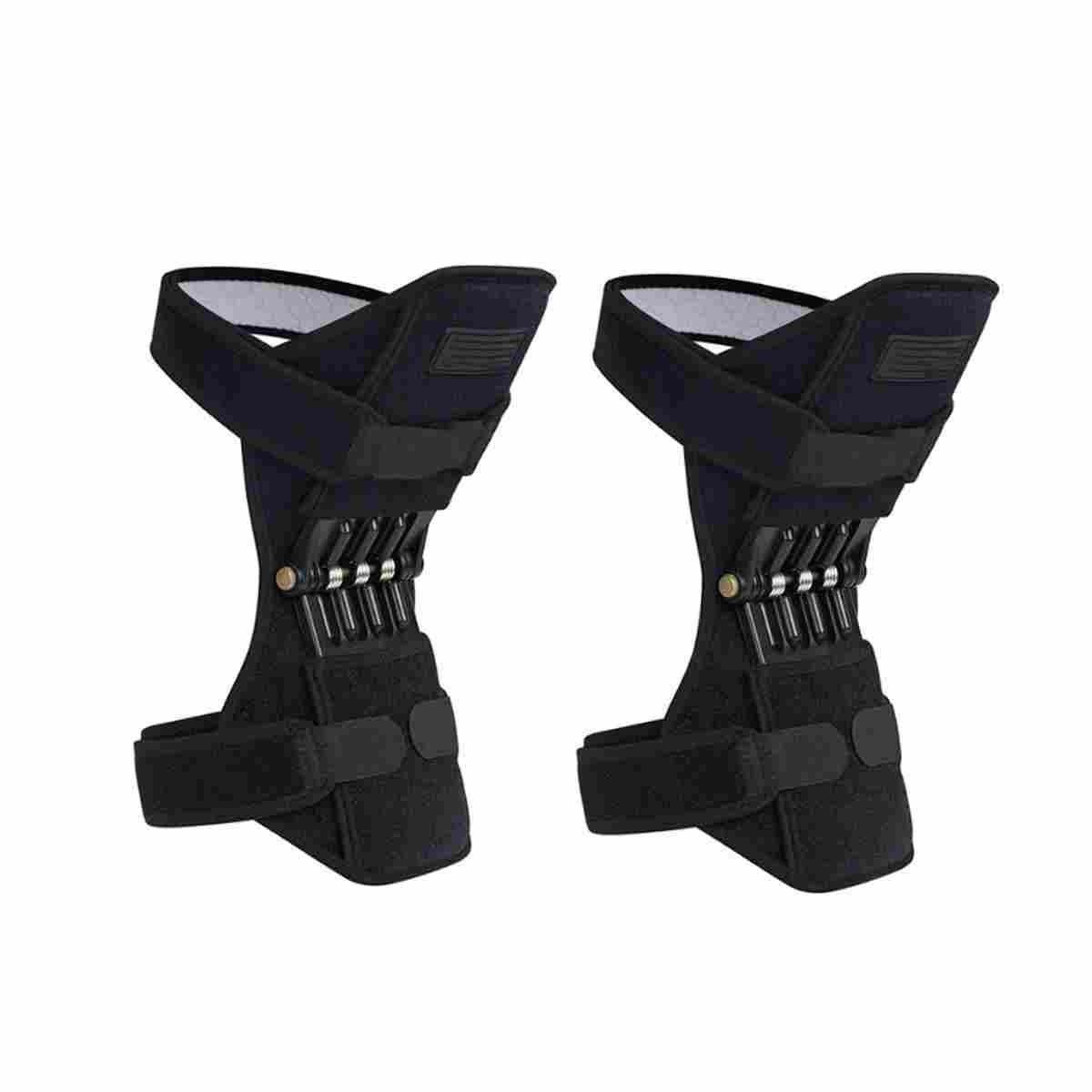 1 Pair Spring Knee Support Patella Booster Adjustable Joint Brace Pad Sports Training Protector V1308-DSZKI-542