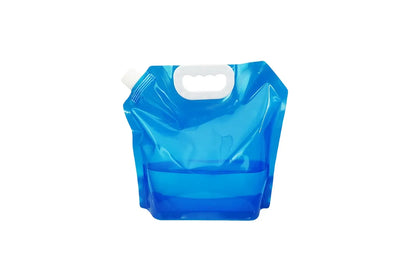 Collapsible Water Container 10L Reusable Camping Water Bag Blue 4 Pack V1308-DSZKI-553