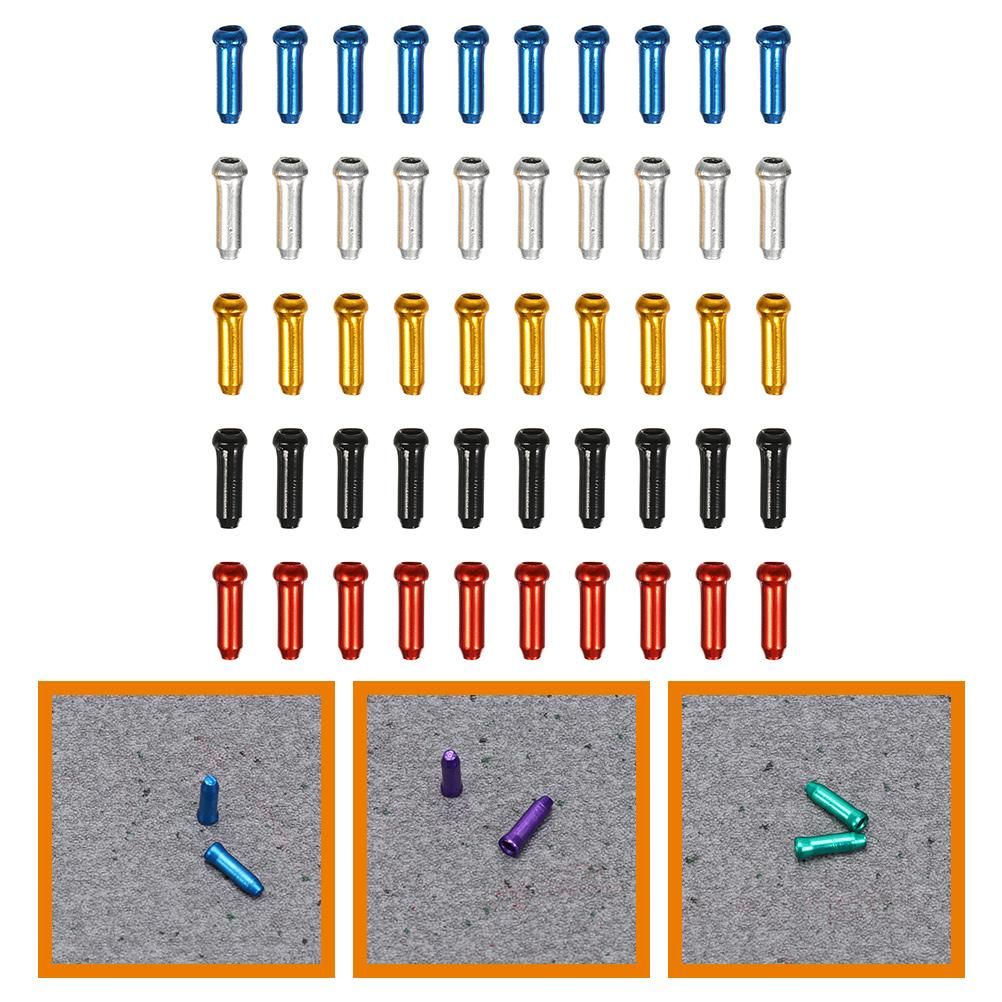100pcs Brake Cable End Caps Brake Cable Tail Caps Bike Brake Cable End Covers Bike Accessories V1308-DSZKI-554