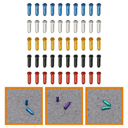 100pcs Brake Cable End Caps Brake Cable Tail Caps Bike Brake Cable End Covers Bike Accessories V1308-DSZKI-554