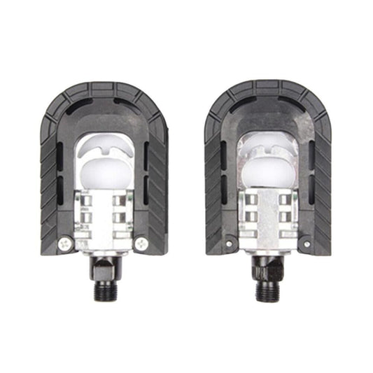 2Pcs Aluminum Alloy Pedal Universal Mountain Bike Pedal Collapsible Platform Flat Pedal for BMX MTB Bike V1308-DSZKI-559