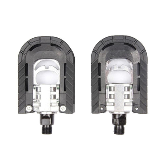 2Pcs Aluminum Alloy Pedal Universal Mountain Bike Pedal Collapsible Platform Flat Pedal for BMX MTB Bike V1308-DSZKI-559