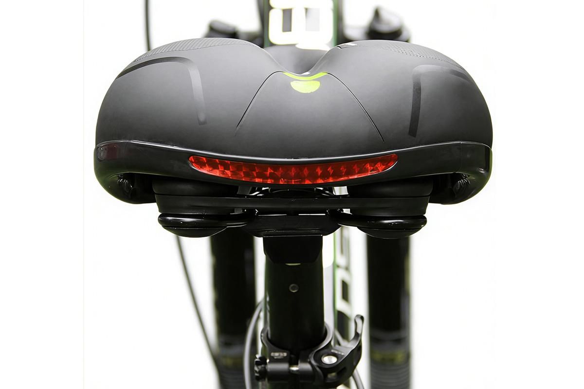Air Cushion Shock Absorbing Mountain Bike Saddle Seat - Yellow V1308-DSZKI-56-1