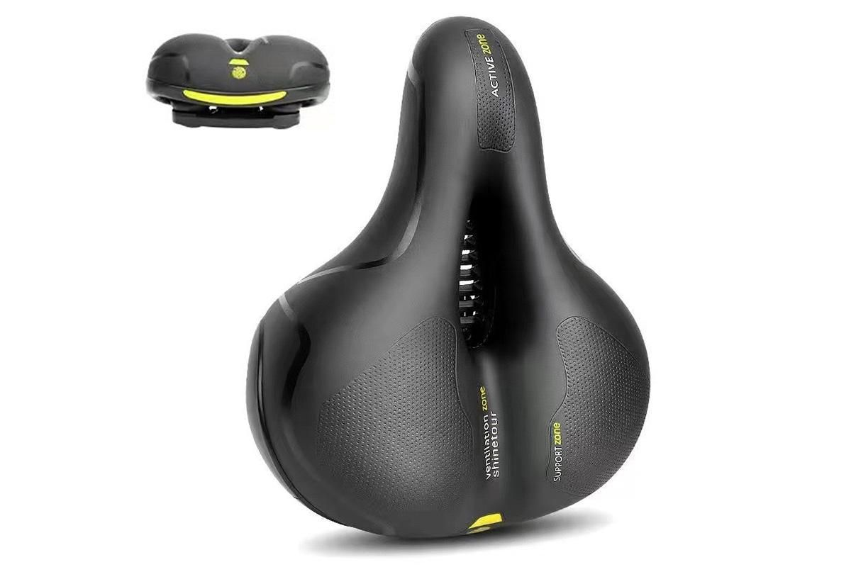 Air Cushion Shock Absorbing Mountain Bike Saddle Seat - Blue V1308-DSZKI-56-2