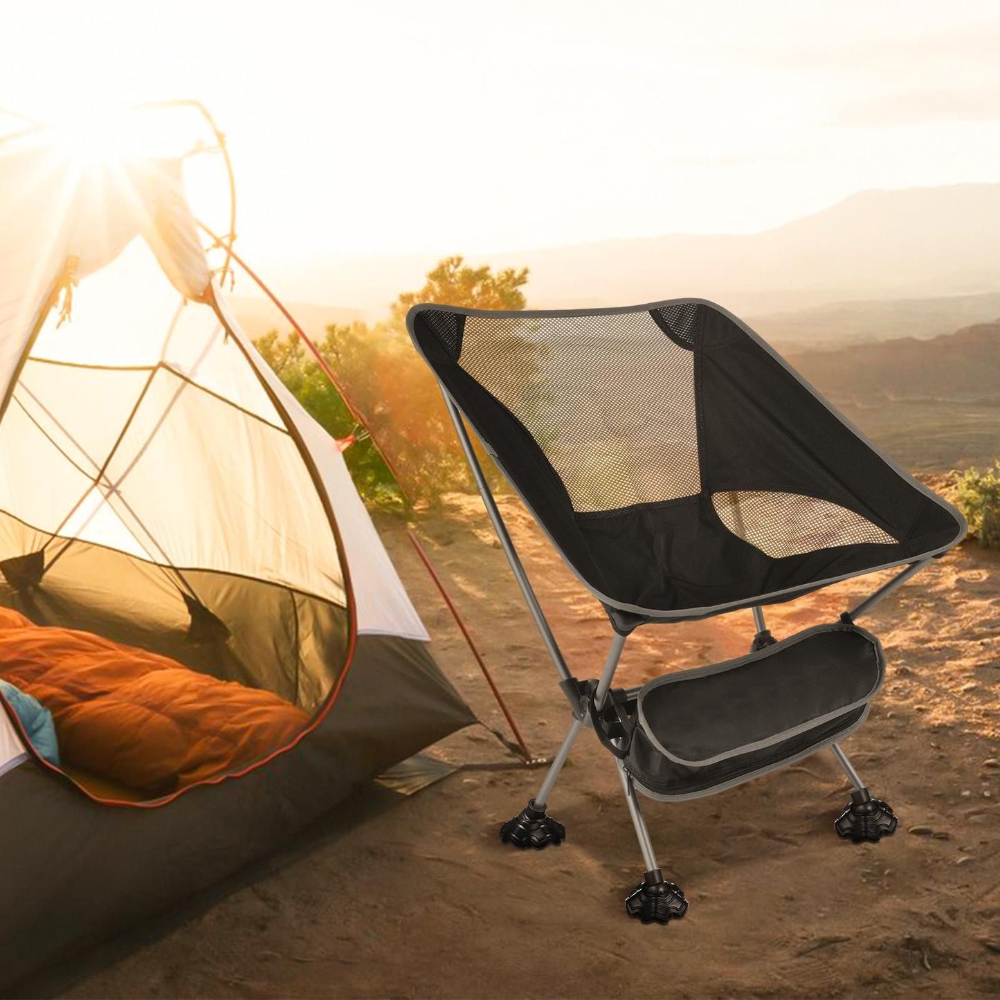 4pcs Camping Chair Feet Covers Camping Stool Leg Caps Table Leg Protectors for Outdoor V1308-DSZKI-560