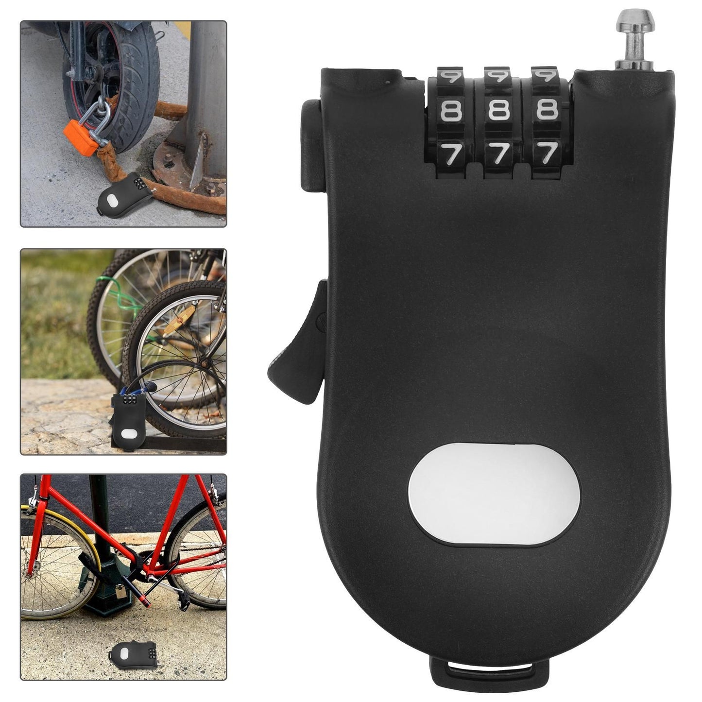 Snowboard Lock Anti-theft Lock Plastic Ski Board Lock Snowboard Lock for Outdoor Use V1308-DSZKI-564