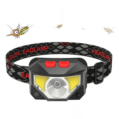 2Pcs Rechargeable LED Headlamp with Motion Sensor V1308-DSZKI-571