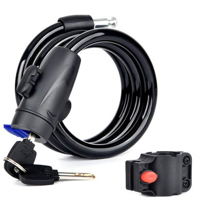 Anti-theft Security Bike Cable Lock Bicycle Lock With Bracket And 2pcs Keys V1308-DSZKI-572