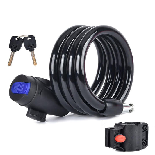 Anti-theft Security Bike Cable Lock Bicycle Lock With Bracket And 2pcs Keys V1308-DSZKI-572