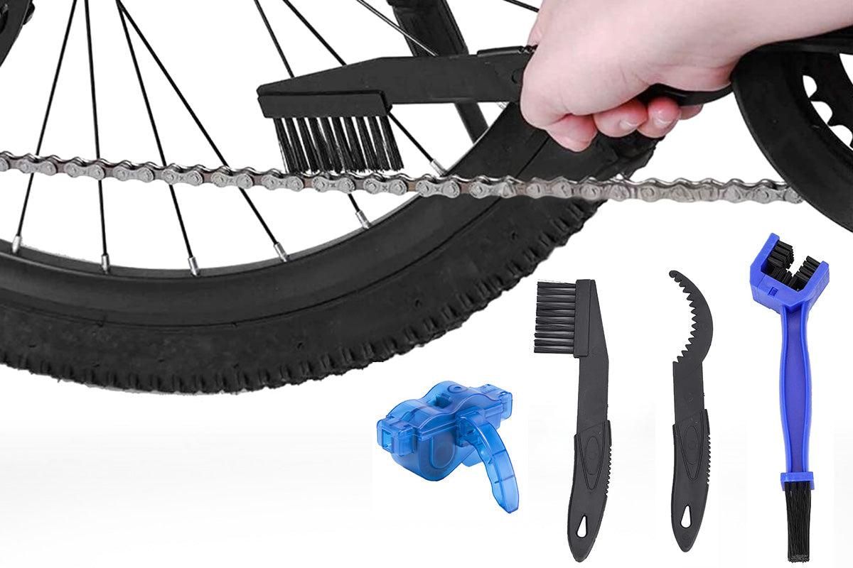 Bicycle Chain Cleaning Kit 360 Degree Rotating Brush Gear Scrubber Tool V1308-DSZKI-573