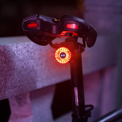 Bike Smart Taillight Auto Brake Sensing Rear Light Warning Saddle Light V1308-DSZKI-574