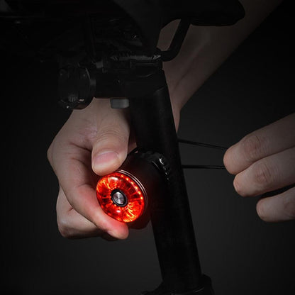 Bike Smart Taillight Auto Brake Sensing Rear Light Warning Saddle Light V1308-DSZKI-574