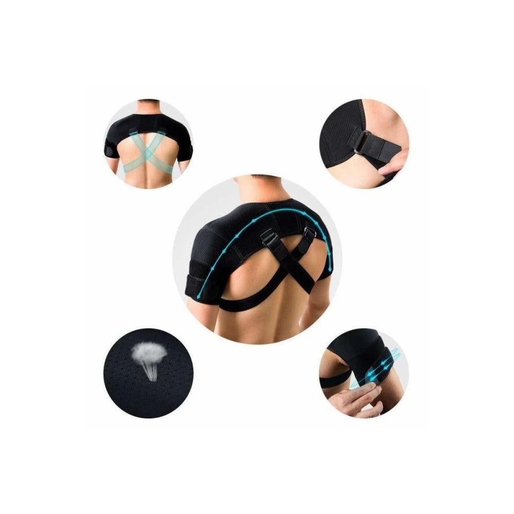 Adjustable Dual Shoulder Support Strap for Posture Awareness - 2XL/3XL V1308-DSZKI-581-3