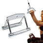 V-Grip Lat Pulldown Bar with Non-Slip Rubber Handle Cable Machine Attachment - Silver V1308-DSZKI-584-1