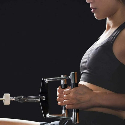 V-Grip Lat Pulldown Bar with Non-Slip Rubber Handle Cable Machine Attachment - Silver V1308-DSZKI-584-1