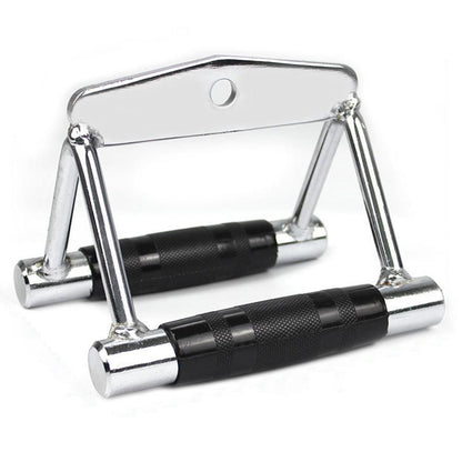 V-Grip Lat Pulldown Bar with Non-Slip Rubber Handle Cable Machine Attachment - Silver V1308-DSZKI-584-1