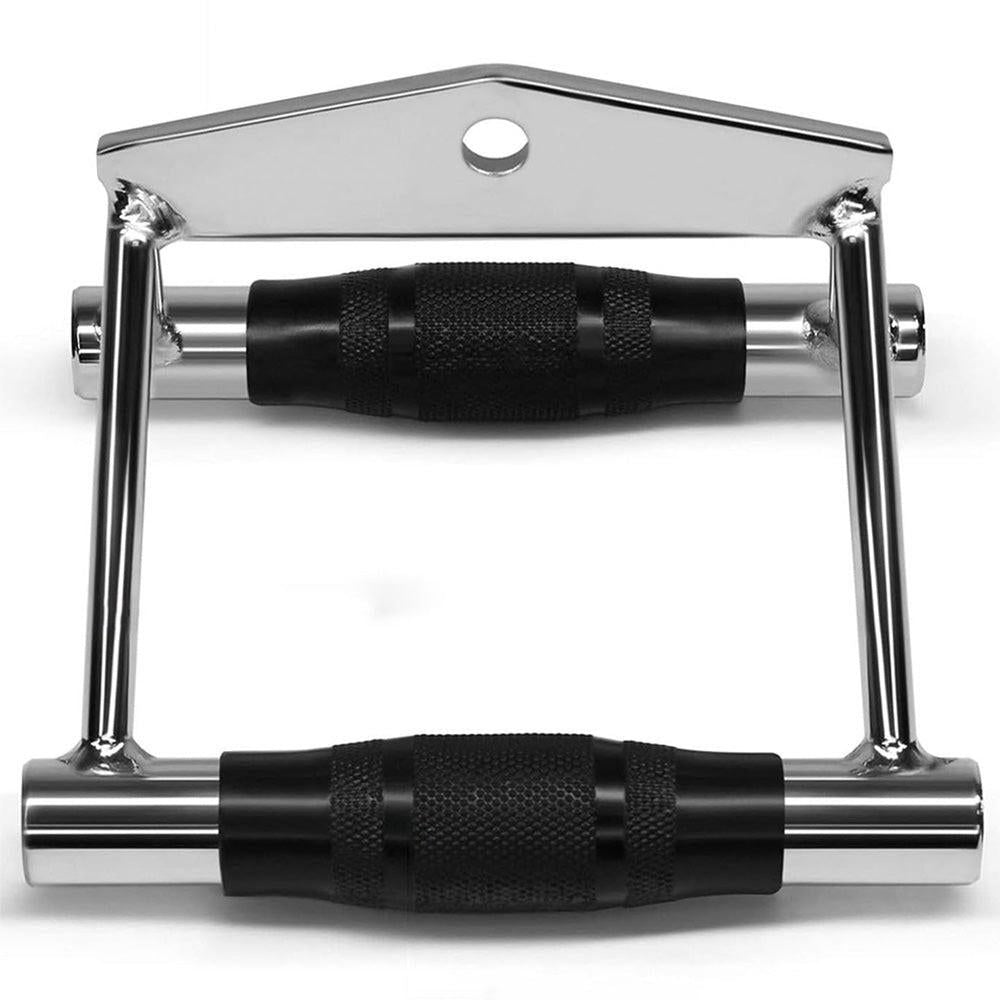 V-Grip Lat Pulldown Bar with Non-Slip Rubber Handle Cable Machine Attachment - Silver V1308-DSZKI-584-1