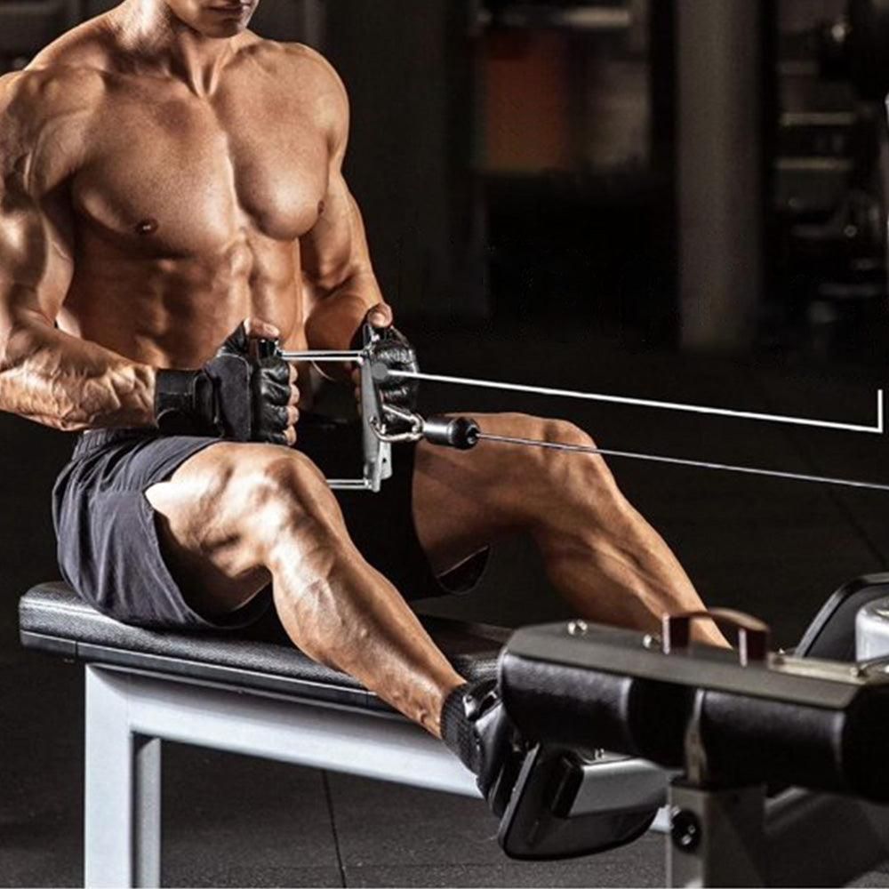 V-Grip Lat Pulldown Bar with Non-Slip Rubber Handle Cable Machine Attachment - Black V1308-DSZKI-584-2