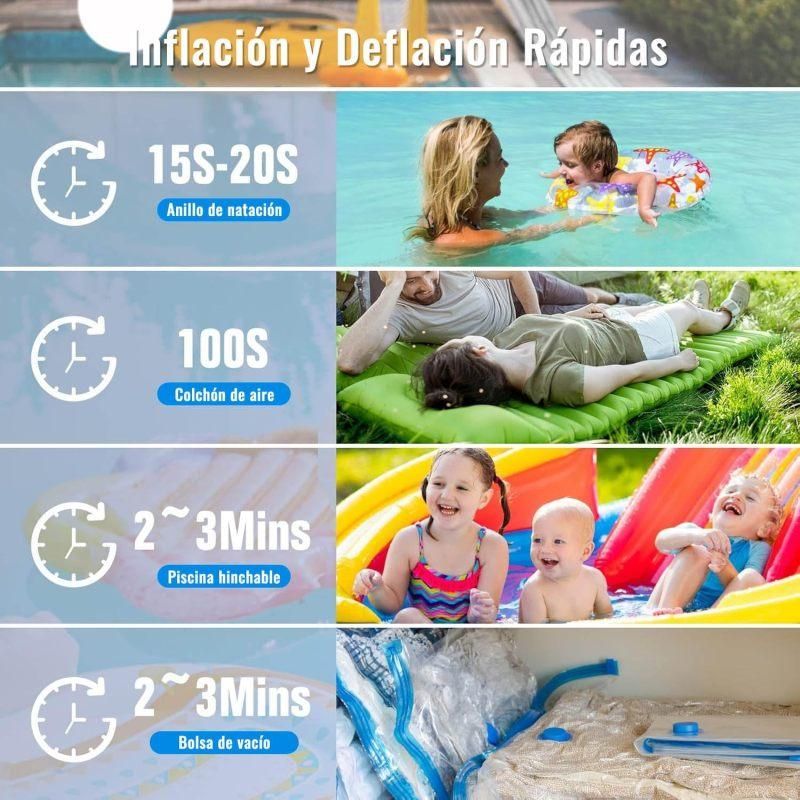 Mini Portable Inflatable Electric Air Pump, for pool floats, vacuum storage equipment V1308-DSZKI-601
