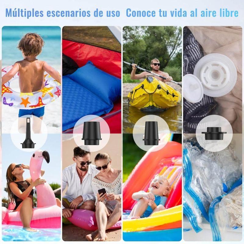Mini Portable Inflatable Electric Air Pump, for pool floats, vacuum storage equipment V1308-DSZKI-601