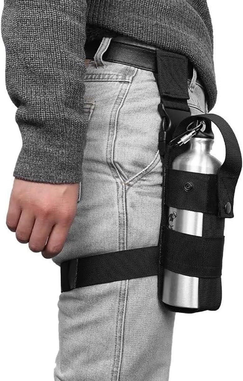 Multifunctional Leg Bag Tactical Thigh Pack Bottle Holder Outdoor Travel Black V1308-DSZKI-602