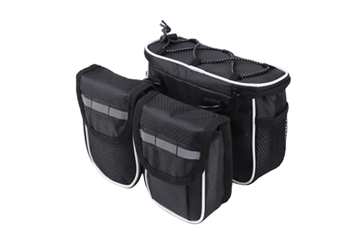 Detachable Bicycle Front Frame Tube Crossbody Storage Bag Black V1308-DSZKI-616-2